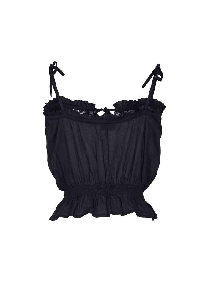 Ivy Embroidered Cami Black