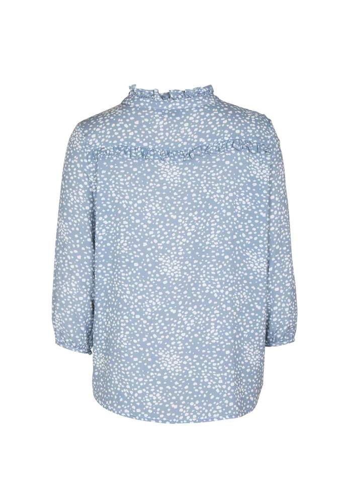 Edie Sweetheart Blouse Dusty Blue